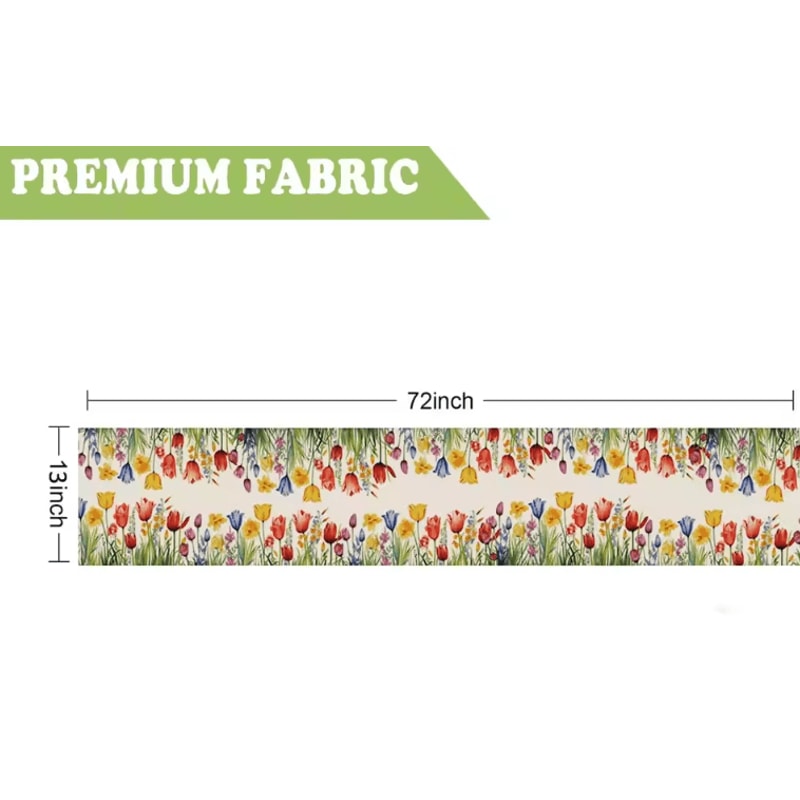 Sunflower Daisy Linen Table Runner Rustic Farmhouse Floral Table Decor For Weddings Summer Dining 2