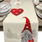 Christmas Gnome Snowflake Linen Table Runner Festive Farmhouse Holiday Table Decor 0