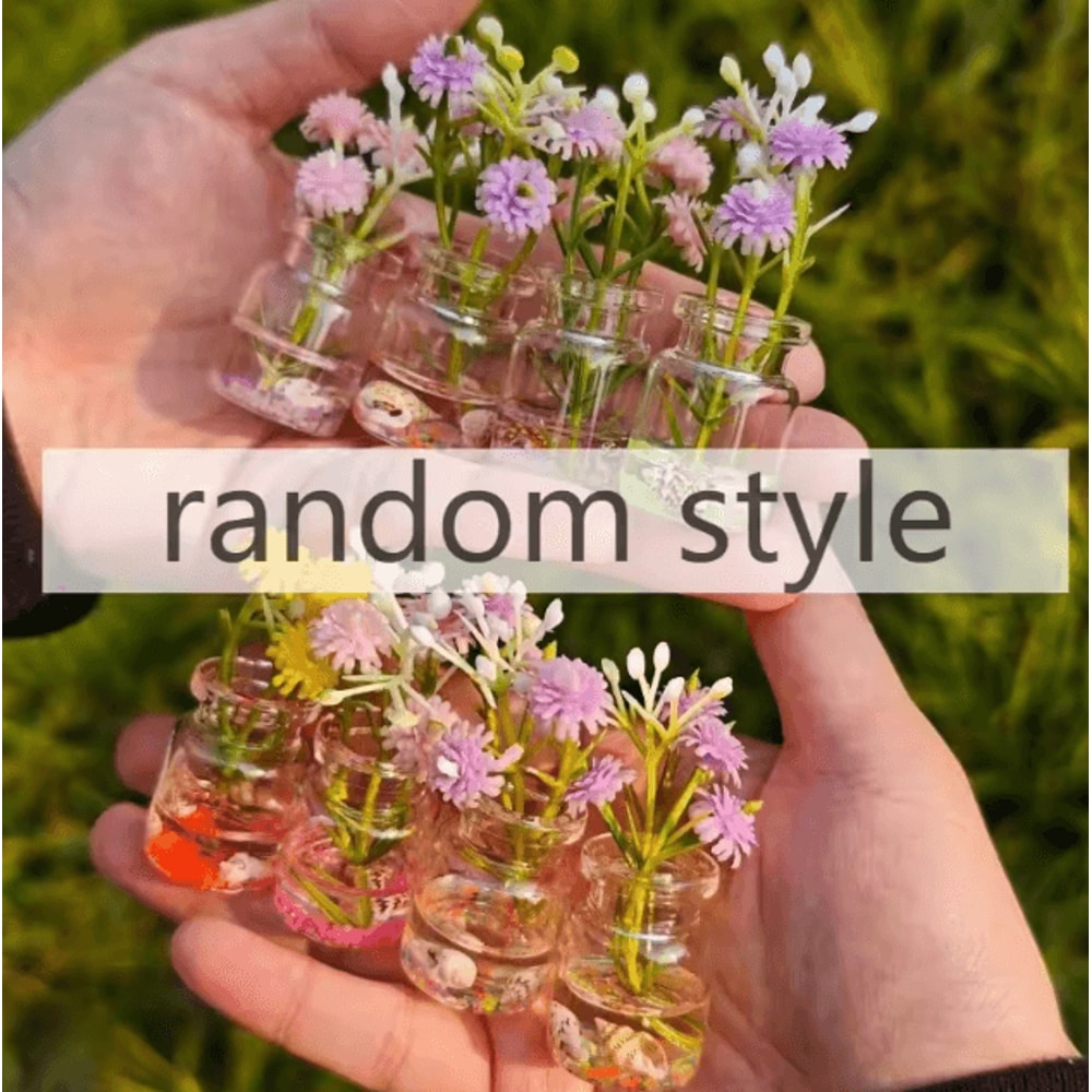 GlowintheDark Mini Flower Vase Cute Car Dashboard Home Decor Ornament 3