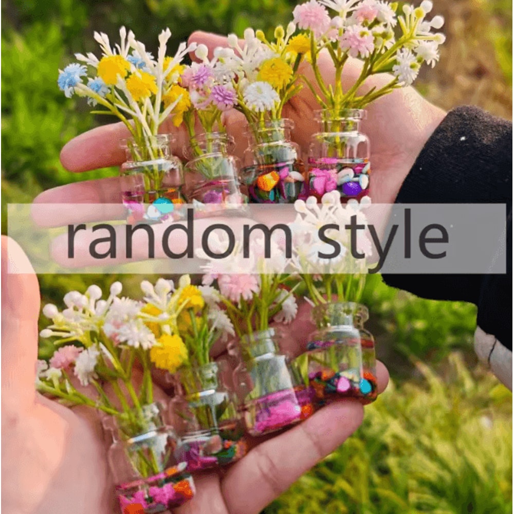 GlowintheDark Mini Flower Vase Cute Car Dashboard Home Decor Ornament 4