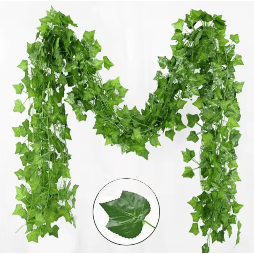 Artificial Ivy Leaf Garland Vine 21M Lush Green Hanging Plant Decor For Home Events 3
