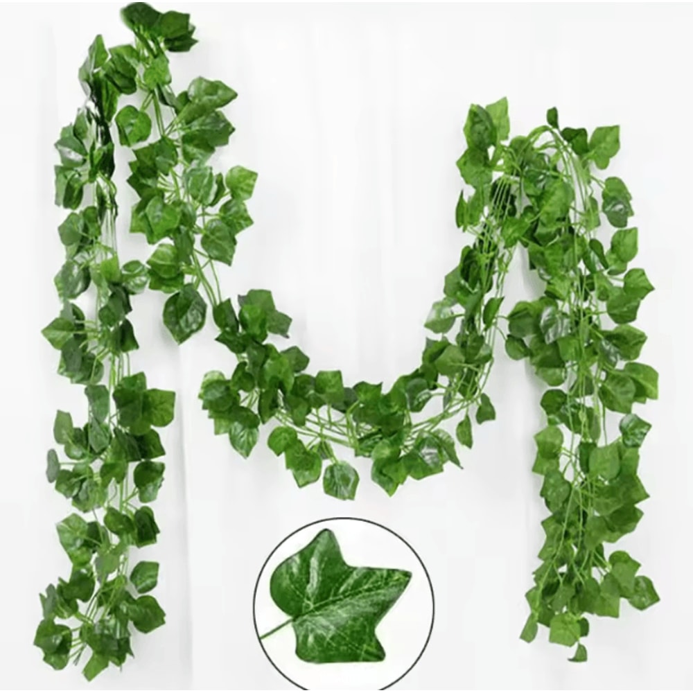 Artificial Ivy Leaf Garland Vine 21M Lush Green Hanging Plant Decor For Home Events 5