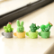 Mini Resin Succulent Cactus Set Cute Desk Car Home Decor Bonsai 4PCS 2