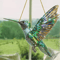 Kawaii Acrylic Hummingbird Wind Chime Keychain Colorful Hanging Pendant Decor 9