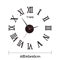 Large 3D DIY Frameless Wall Clock Modern Silent Acrylic Wall Sticker Clock 1