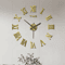 Large 3D DIY Frameless Wall Clock Modern Silent Acrylic Wall Sticker Clock 2