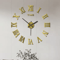 Large 3D DIY Frameless Wall Clock Modern Silent Acrylic Wall Sticker Clock 2