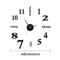 Large 3D DIY Frameless Wall Clock Modern Silent Acrylic Wall Sticker Clock 6