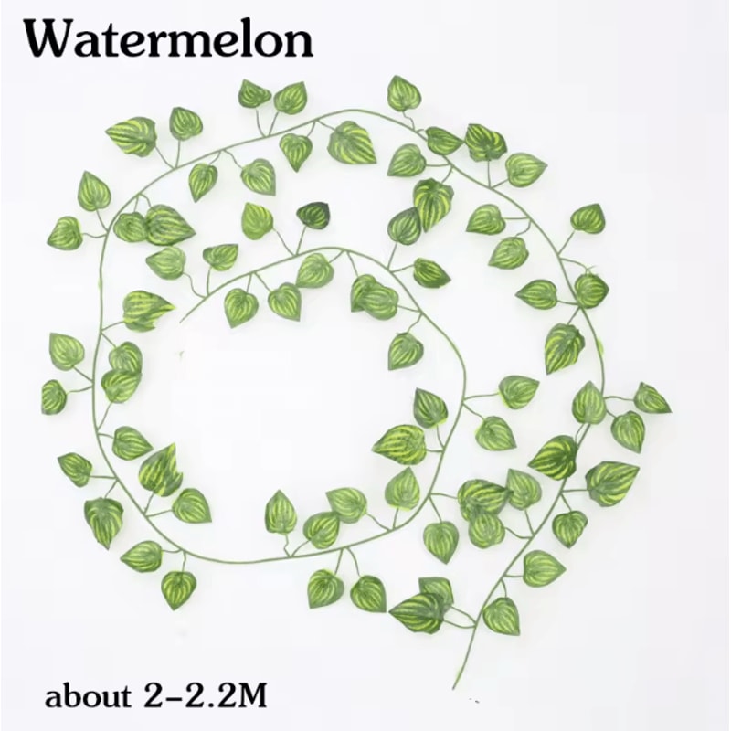 Artificial Hanging Ivy Basket Vine Lush Green Rattan Garland Decor For Home Events 2