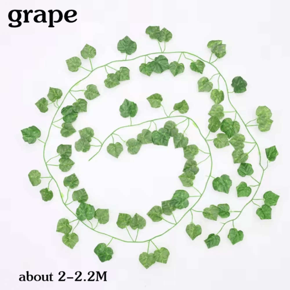 Artificial Hanging Ivy Basket Vine Lush Green Rattan Garland Decor For Home Events 5