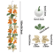 Artificial Maple Leaf Garland Autumn Fall Vine Decor For Home Thanksgiving Halloween 10