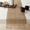 Rustic Jute Table Runner With Tassels Boho Farmhouse Table Decor 0