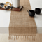 Rustic Jute Table Runner With Tassels Boho Farmhouse Table Decor 0
