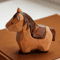 Handcrafted Wooden Horse Figurine Rustic Animal Carving Home Decor 2