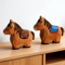 Handcrafted Wooden Horse Figurine Rustic Animal Carving Home Decor 3