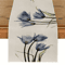 Tulip Linen Table Runner Rustic Farmhouse Floral Table Decor 13x70 Inch 1