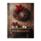 Vintage Red Truck Christmas Canvas Wall Art Rustic Winter Farmhouse Decor 2