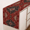 Bohemian Persian Stripe Table Runner Vintage Red Farmhouse Dining Decor 1