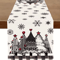 Retro Plaid Christmas Table Runner Festive Winter Farmhouse Dining Decor 4