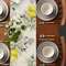 Eucalyptus Lemon Linen Table Runner Fresh Botanical Farmhouse Dining Decor 2