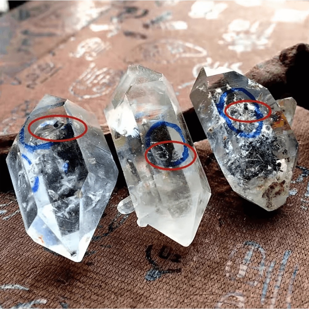 Natural Herkimer Diamond Crystal Raw Reiki Healing Stone Energy Decor 4