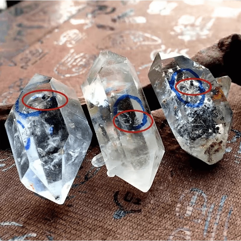 Natural Herkimer Diamond Crystal Raw Reiki Healing Stone Energy Decor 4