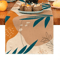 Boho Plant Linen Table Runner Minimalist Botanical Farmhouse Dining Decor 4