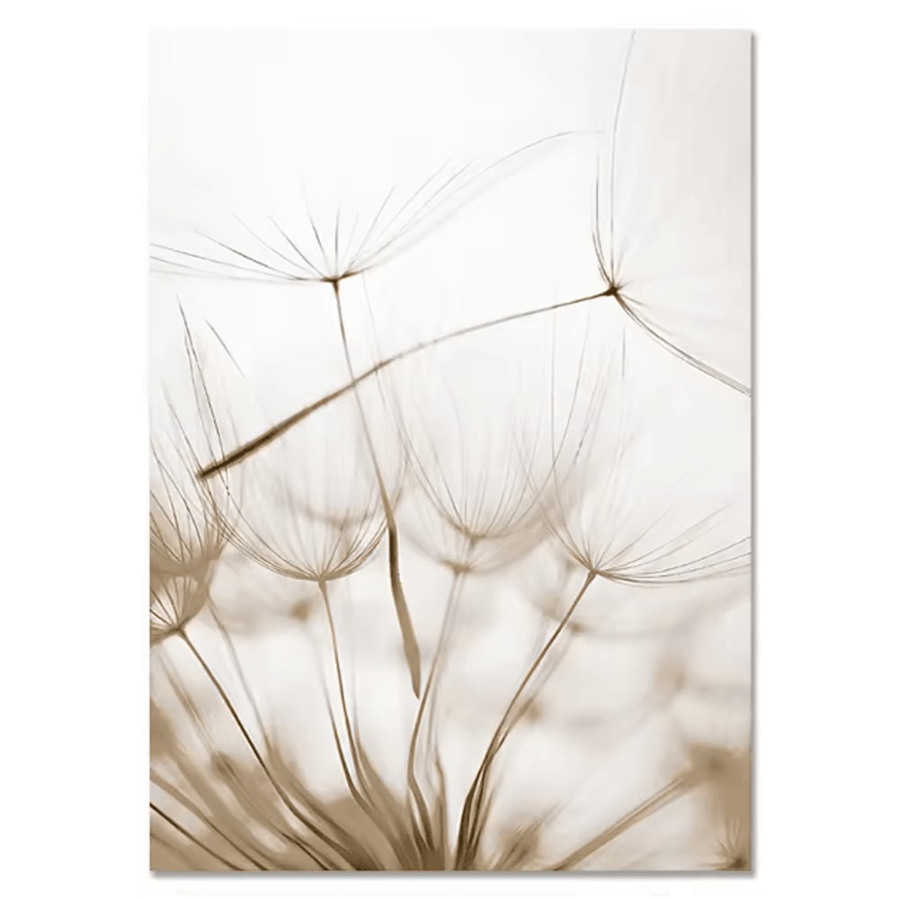 Nordic Beach Dandelion Canvas Wall Art Minimalist Coastal Home Decor 3