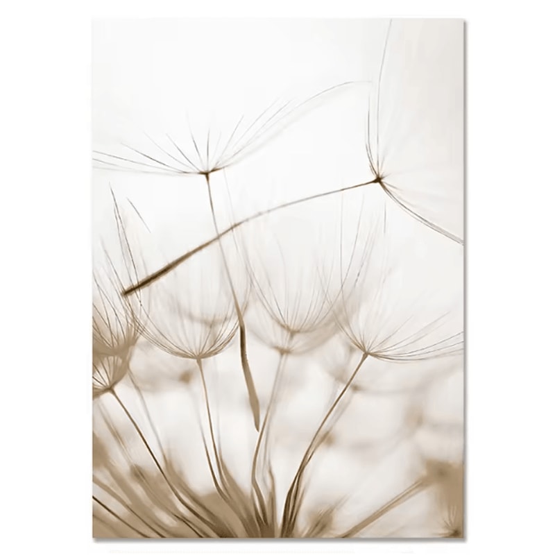 Nordic Beach Dandelion Canvas Wall Art Minimalist Coastal Home Decor 3