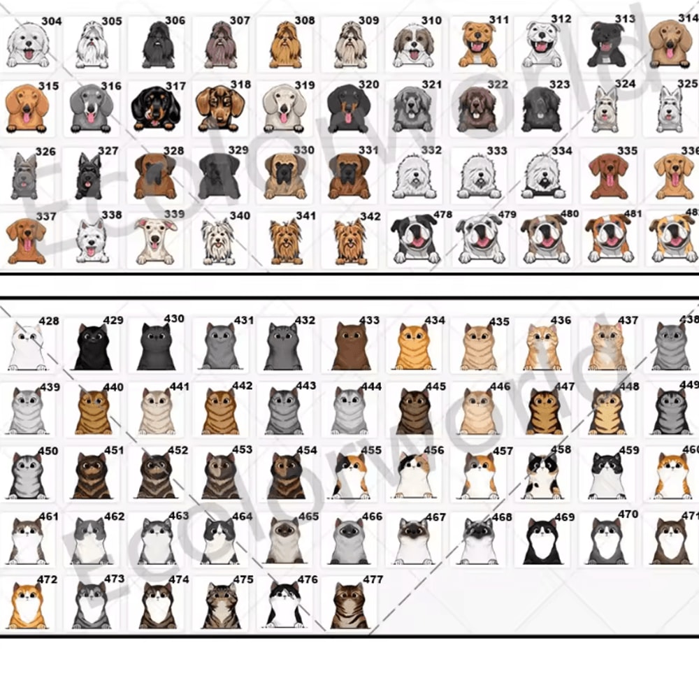 Personalized Cartoon Pet Doormat Custom Dog Cat Welcome Home Rug 4