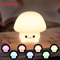 Cute Pear Duck Silicone Night Light 7Color Touch Dimmable USB Lamp 6