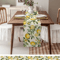Watercolor Lemon Linen Table Runner Fresh Botanical Farmhouse Dining Decor 3