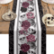 Gothic Skull Rose Crow Linen Table Runner Halloween Party Dining Decor 0
