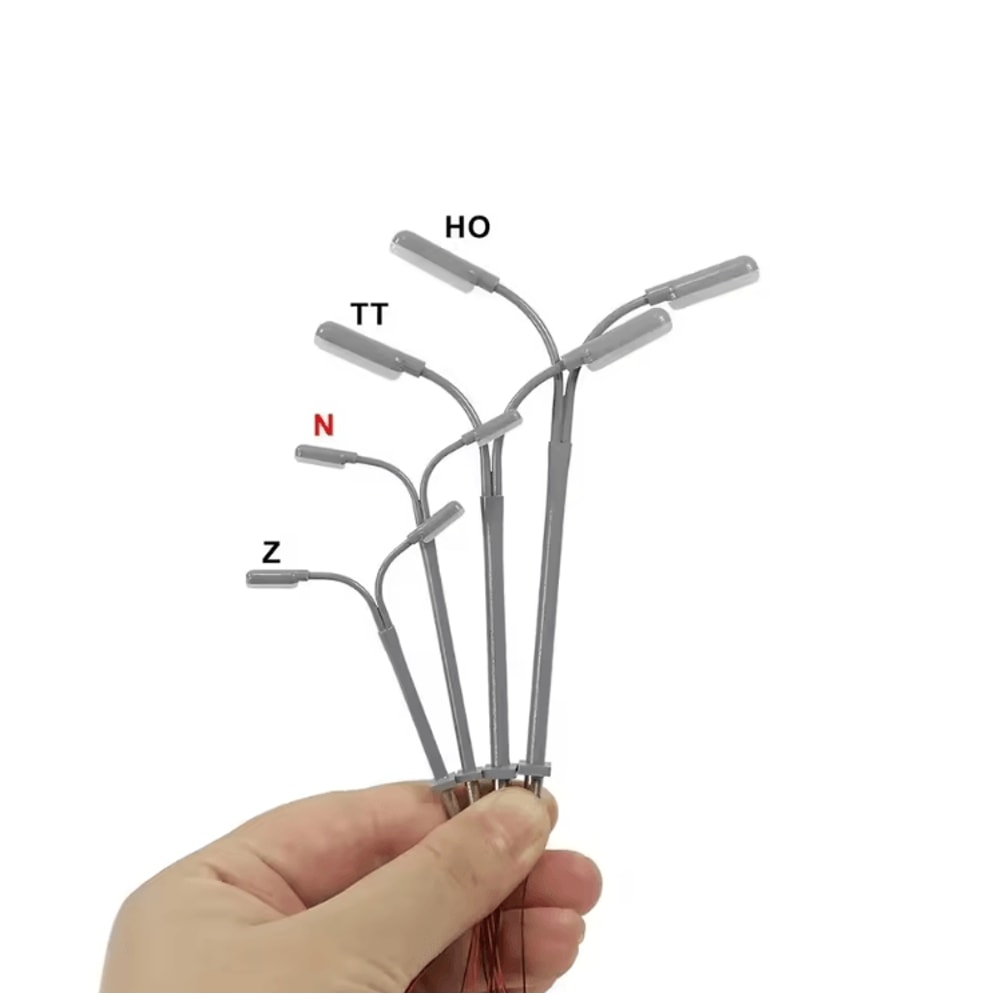 Mini LED Street Lamp Model Set 1 160 Scale Garden Railway Lights 2