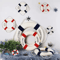 Nautical Welcome Life Buoy Wall Decor Coastal Beach House Hanging Ornament 2