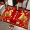 Chinese New Year Horse Carpet Mat Red Gold Festival Feng Shui Decor 4