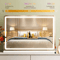 JHK LED Vanity Mirror With Lights Modern LED Vanity Mirror With Dimmable 3 Color Modes Memory Fun 1