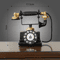 Vintage Retro Telephone Resin Ornament Classic Retro Telephone Decor For Timeless Living Room Styl 2