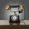 Vintage Retro Telephone Resin Ornament Classic Retro Telephone Decor For Timeless Living Room Styl 2