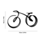 Minimalist Acrylic Bicycle Sculpture Modern Bicycle Sculpture Decor For Stylish Home Office Space 3