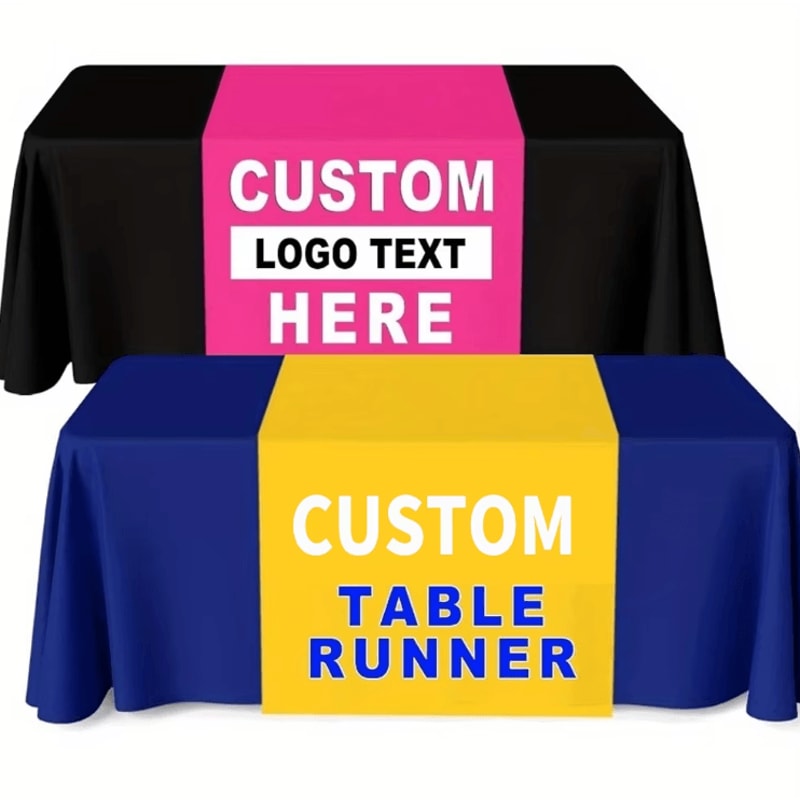 Custom AllSeason Personalized Table Runner Elegant Custom Table Runner For Weddings Holidays Spec 0