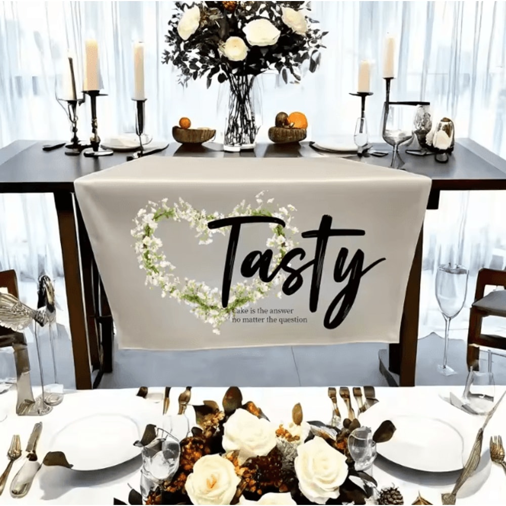 Custom AllSeason Personalized Table Runner Elegant Custom Table Runner For Weddings Holidays Spec 3