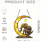 Elephant Moon Window Hanging Pendant Whimsical Elephant Window Decoration For Garden Cozy Room De 2