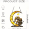 Elephant Moon Window Hanging Pendant Whimsical Elephant Window Decoration For Garden Cozy Room De 2