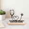 Personalized Stethoscope Metal Art Sculpture Unique Stethoscope Decor Statue For Doctors Medical 0