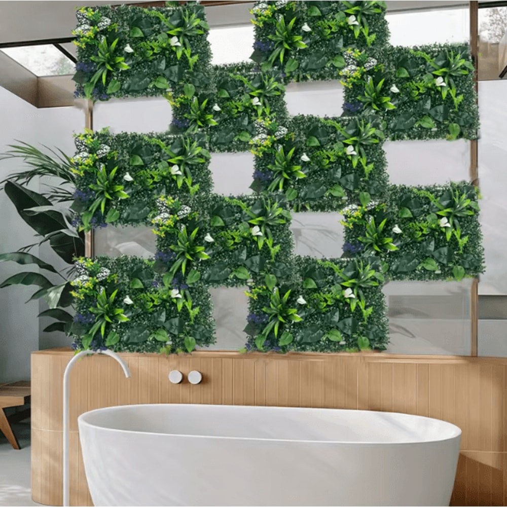 Artificial Green Plant Wall Panels Lush Artificial Plant Wall Panels For Garden Wedding Outdoor D 2