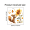 Rustic Watercolor Squirrel Sunflower Window Decal Charming Squirrel Window Decal For Cozy NatureIn 2
