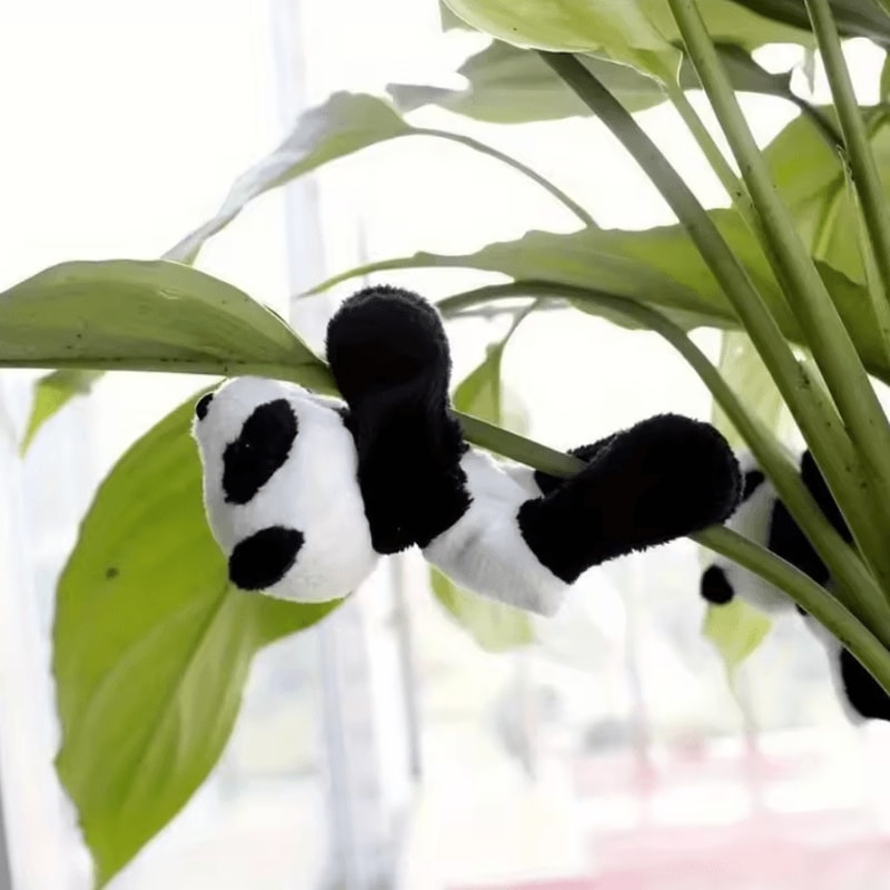 Cute Cartoon Panda Figurine Set Adorable Panda Decor Figurines For Desk Shelf Home Styling 2