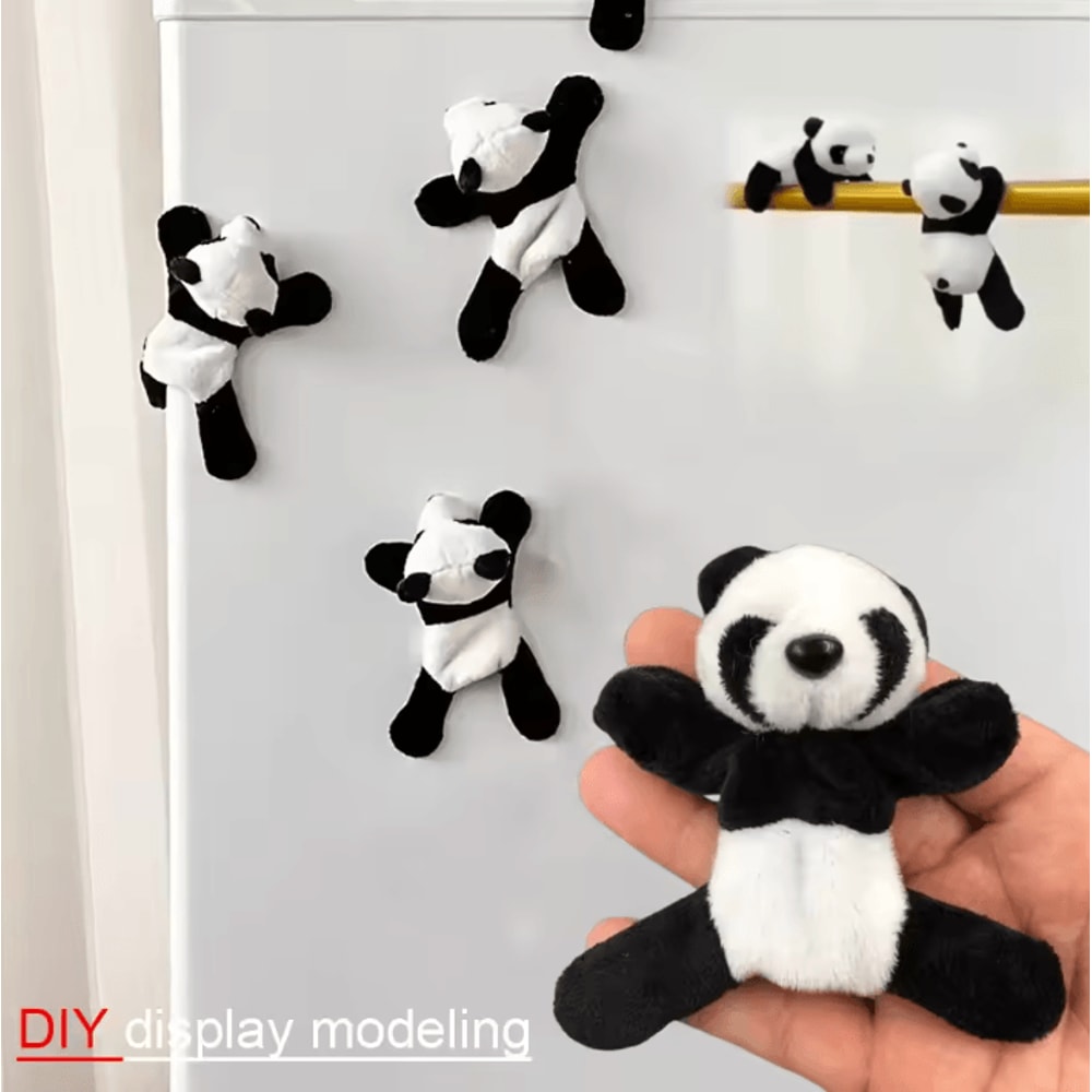 Cute Cartoon Panda Figurine Set Adorable Panda Decor Figurines For Desk Shelf Home Styling 3