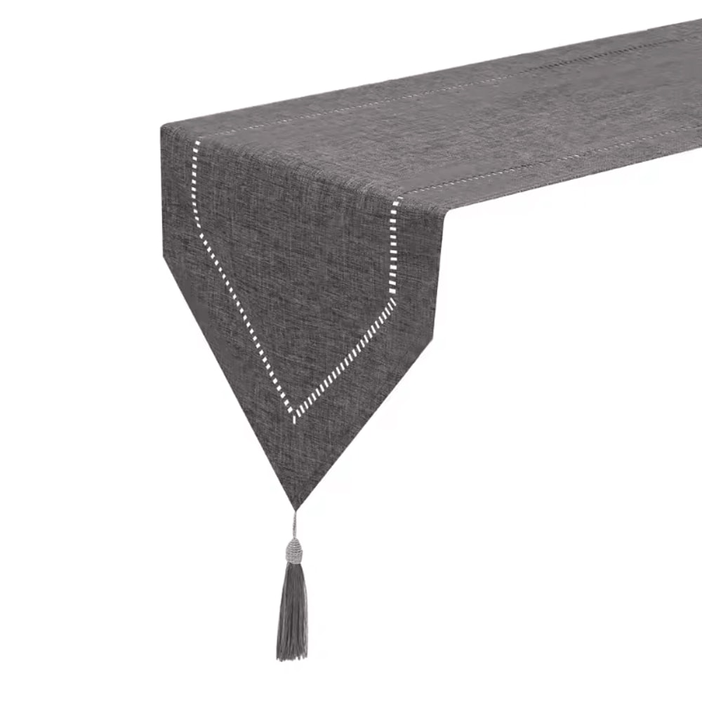 Minimalist Solid Linen Table Runner Modern EasyCare Dining Coffee Table Decor 0